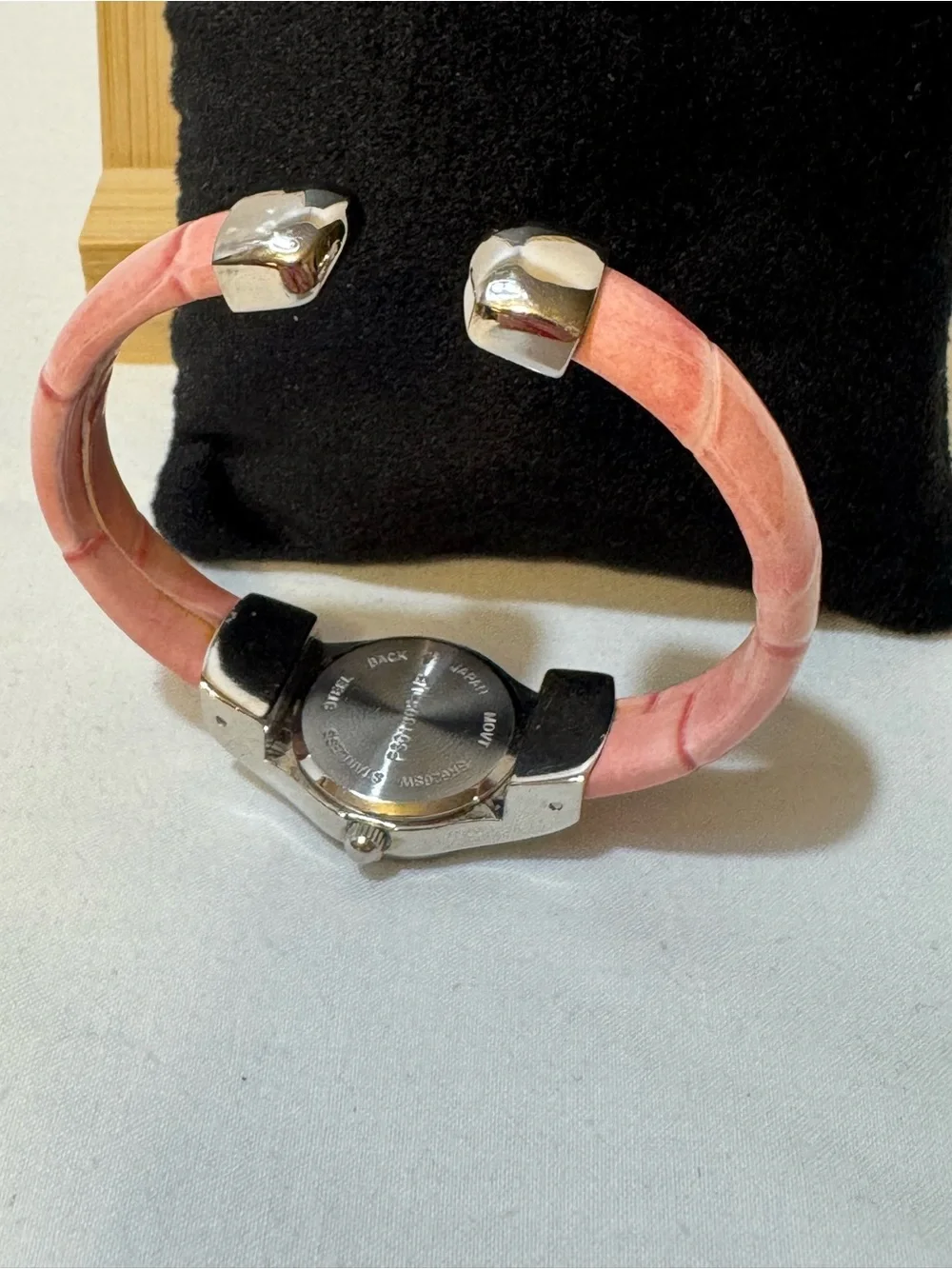 Avon Pink Crystal Bezel Quartz Watch